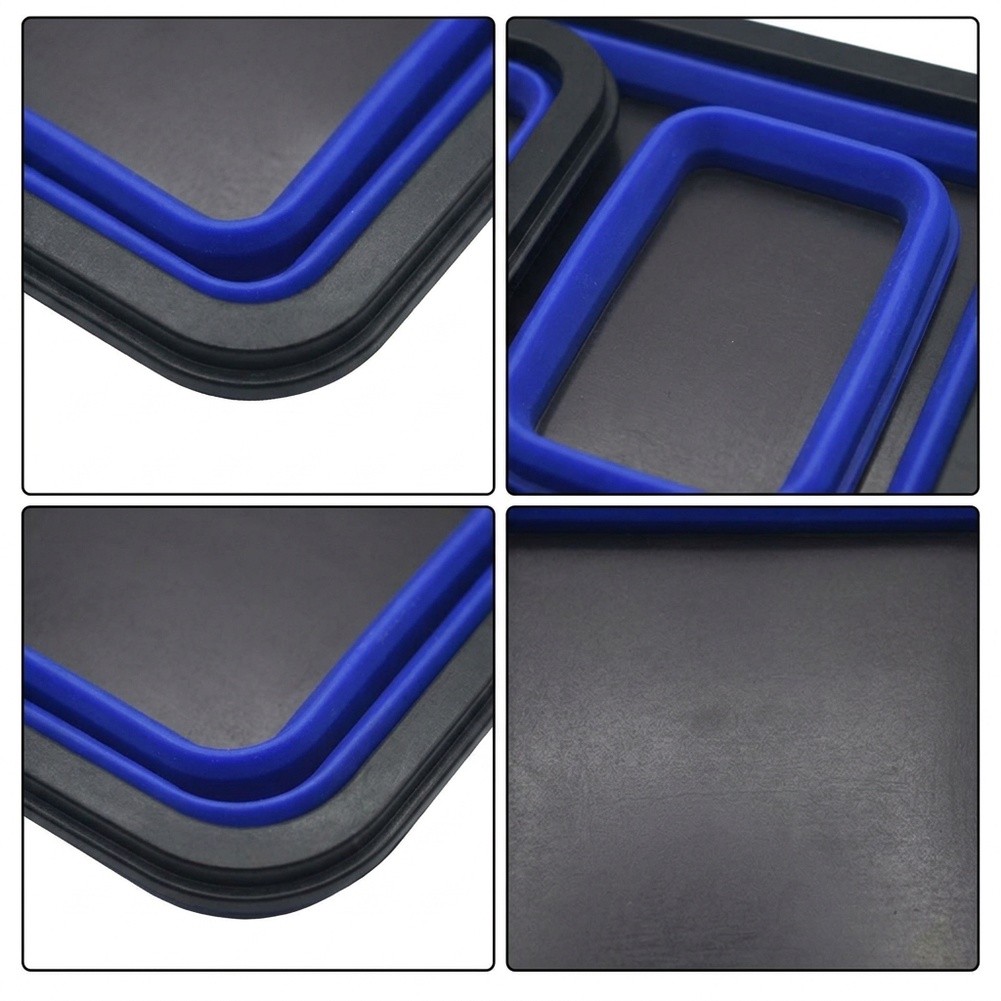 Magnetic Parts Tray - ถาดใส่ชิ้นส่วนซิลิโคนแม่เหล็กแบบพับได้ ที่เก็บเครื่องมือกันลื่นสำหรับเก็บสกรู สำหรับงานซ่อมรถยนต์และงานไม้