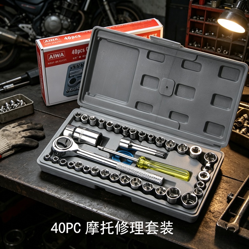 Workshop Tools Kit - ชุดเครื่องมือถอดประกอบรถยนต์ ชุดประแจซ็อกเก็ตสำหรับซ่อมบำรุงรถยนต์ อุปกรณ์เสริมสำหรับการบำรุงรักษารถยนต์ในศูนย์บริการ