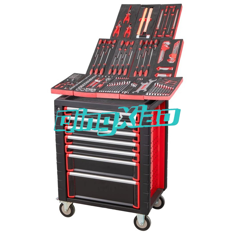 Workshop Tools Trolley - ตู้เครื่องมือแบบรถเข็น 7 ลิ้นชัก 250 ชิ้น ครบชุด