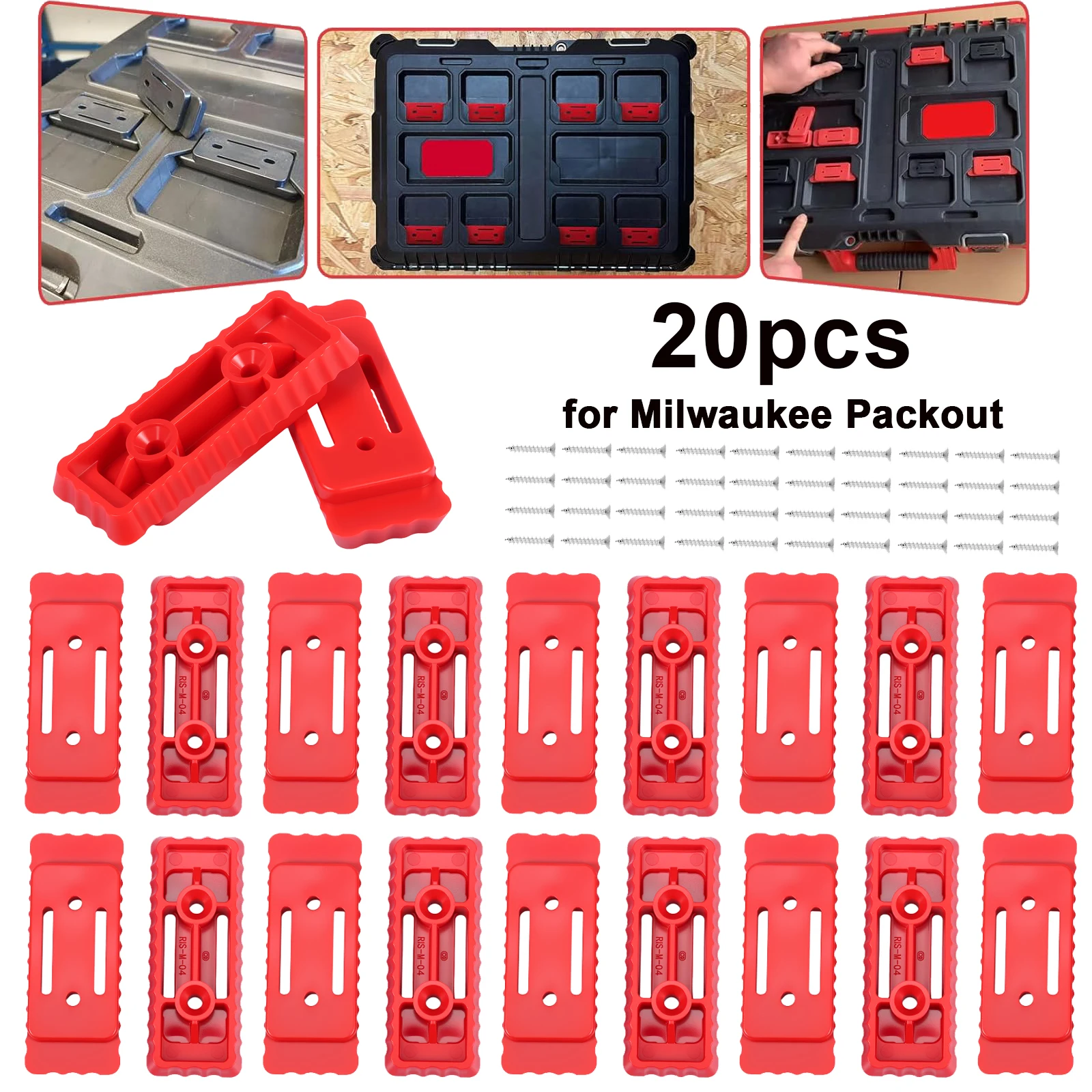 Workshop Electric Tools - ขาตั้ง 20 ชิ้นสำหรับระบบ Milwaukee Packout ขาตั้ง