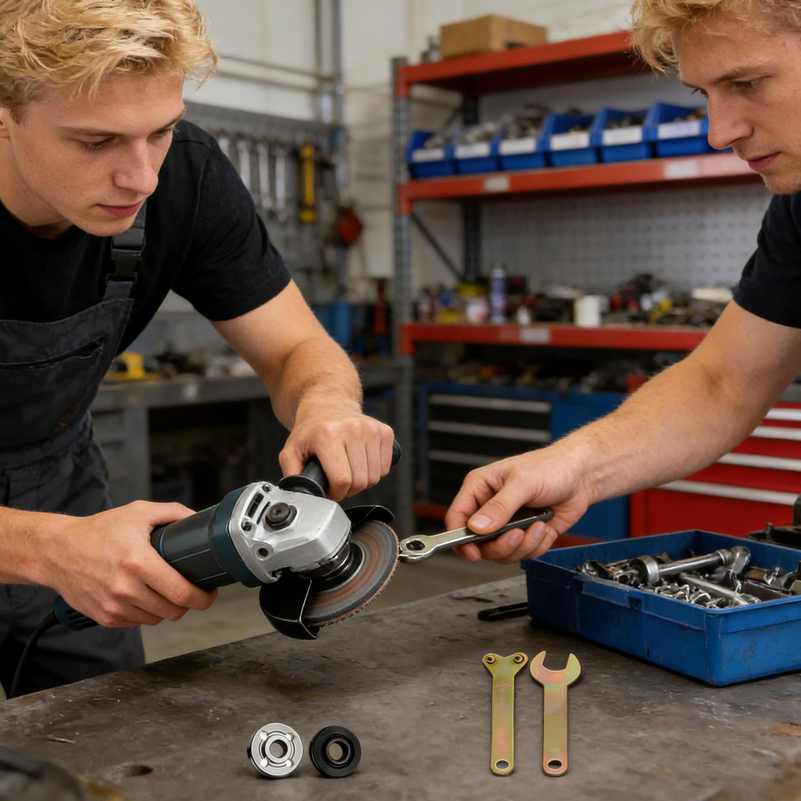 Workshop Electric Tools - ชุดประแจขันน็อตเครื่องเจียรไฟฟ้า อะไหล่เครื่องมือไฟฟ้า สำหรับงานเจียร ขัด ตัด ฮาร์ดแวร์ในโรงงาน