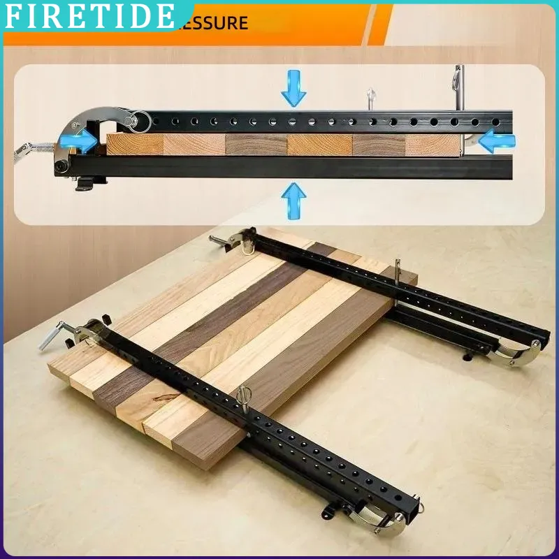 Workshop Joinery Tools - ชุด 2 ชิ้น แคลมป์ปรับระดับแบบขนานสำหรับงานไม้, อุปกรณ์เชื่อมต่อสำหรับแผ่นไม้ ตู้