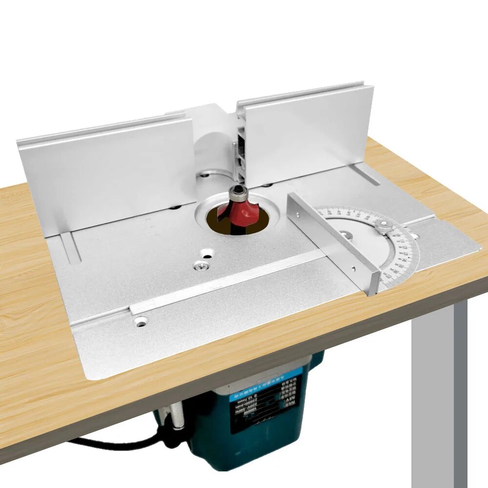 Router Table Insert - มัลติฟังก์ชั่อลูมิเนียม Router Table ใส่แผ่นงานไม้ไฟฟ้า Router Flip
