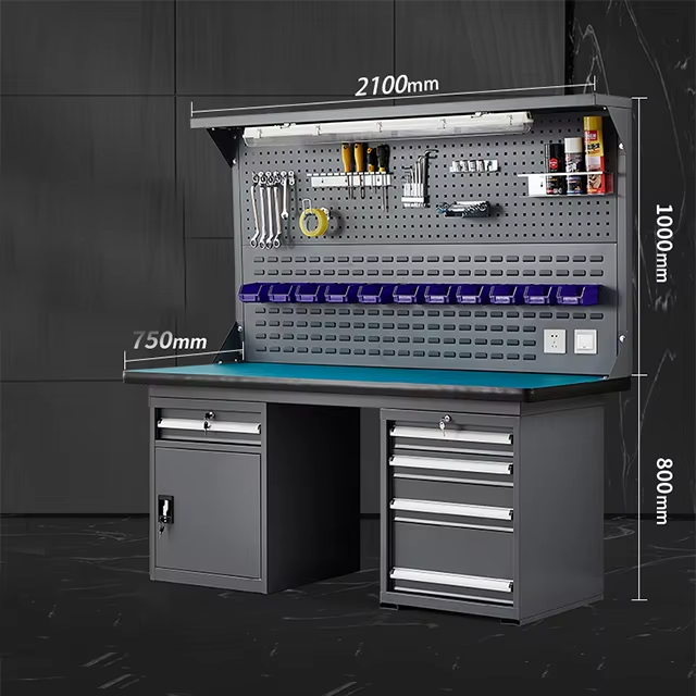 Workshop Tools Trolley - ตู้เก็บของโลหะอุตสาหกรรม 5 ลิ้นชัก สำหรับเก็บของในโรงรถ ป้องกันไฟฟ้าสถิต รับน้ำหนักได้