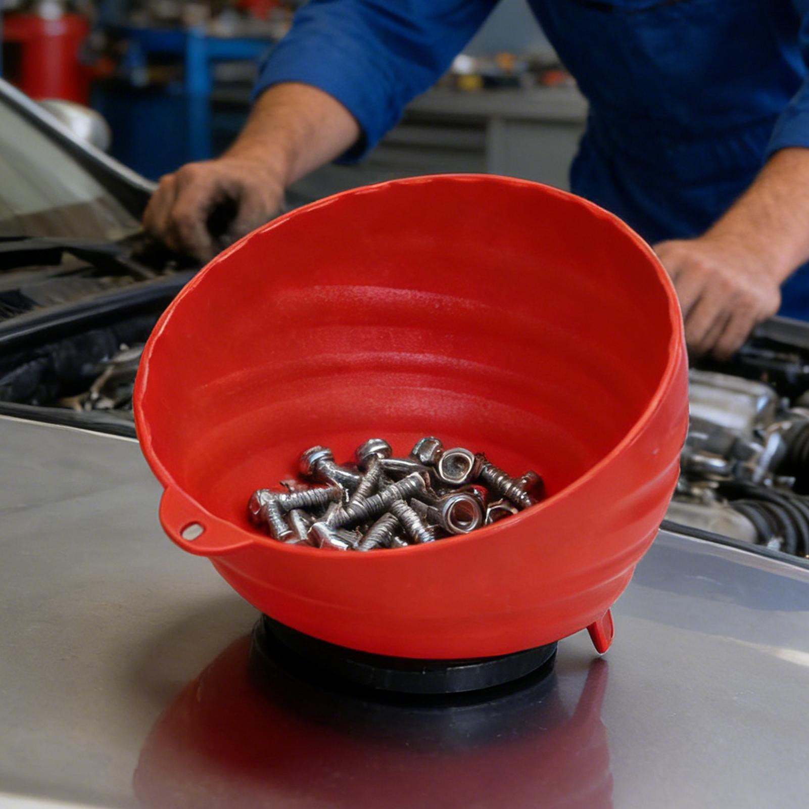 Magnetic Parts Tray - ถาดแม่เหล็กสำหรับเก็บชิ้นส่วน ทนทานสูง ไม่แตกหัก สำหรับเก็บน็อต สกรู ใช้ในหอพัก
