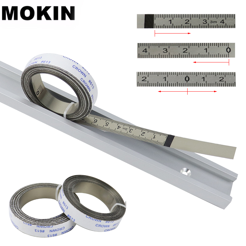 Router Table Insert - เมตริก Miter T-Track เทปวัด 1 M-5