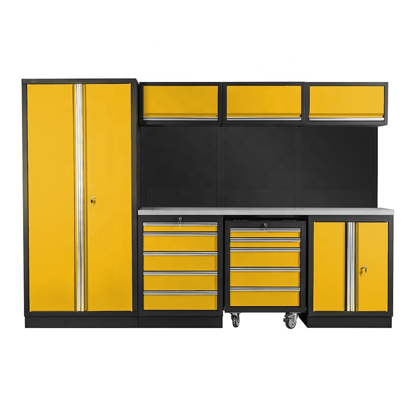Workshop Tools Trolley - ตู้เก็บเครื่องมือโลหะแบบหนักพร้อมล้อเลื่อนและมือจับสำหรับโรงซ่อมและอู่รถ