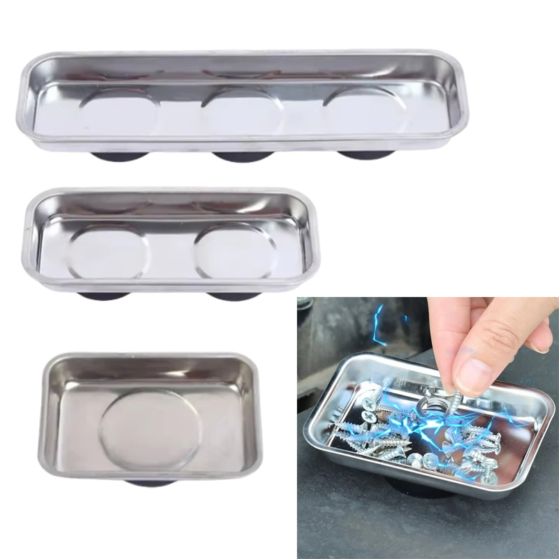 ถาดแม่เหล็กสี่เหลี่ยม ถาดใส่ชิ - Magnetic Parts Tray บทวิจารณ์และราคา