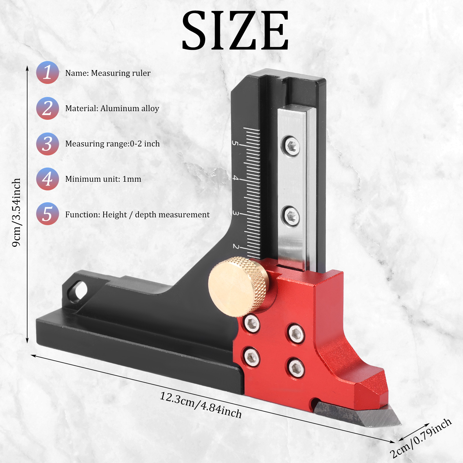 เกจวัดความสูง อลูมิเนียมอัลลอย - Router Table Insert บทวิจารณ์และราคา