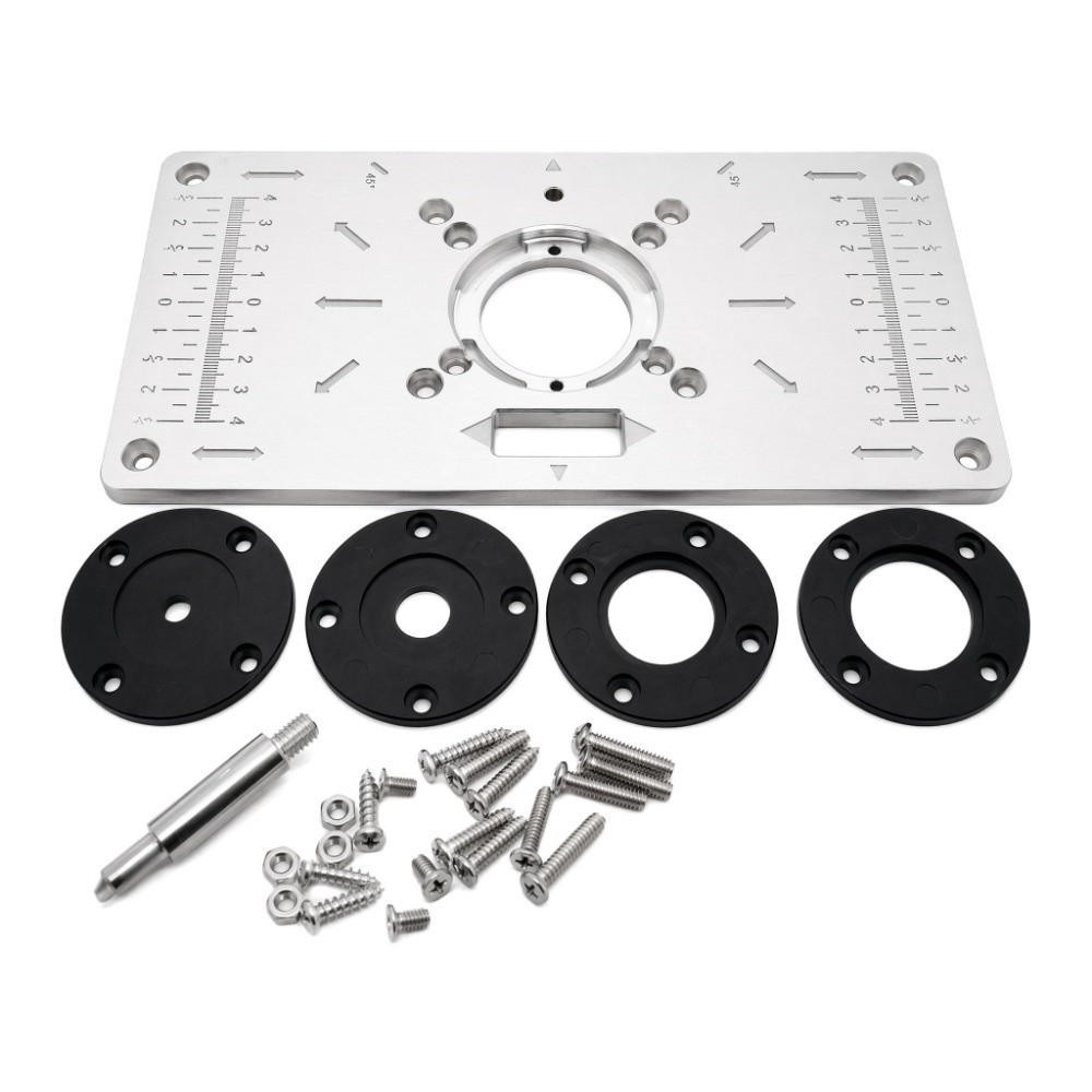 แผ่นแทรกโต๊ะเราเตอร์อะลูมิเนีย - Router Table Insert บทวิจารณ์และราคา