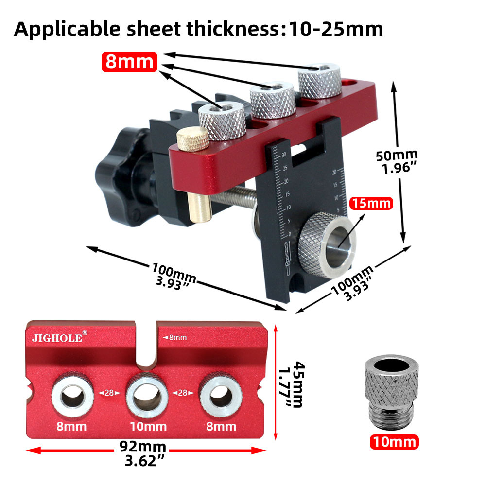 ชุดเครื่องมือเจาะรูไม้แบบปรับไ - Dowel Jig Kit บทวิจารณ์และราคา