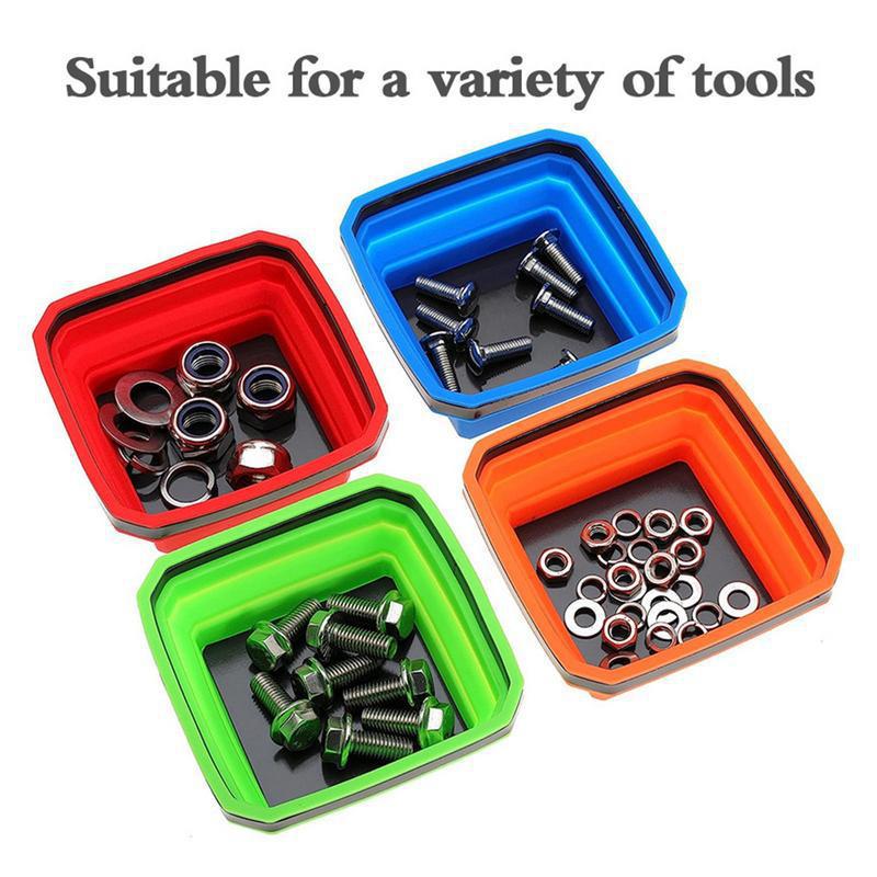 ถาดซิลิโคนพับได้สำหรับใส่ชิ้นส - Magnetic Parts Tray บทวิจารณ์และราคา